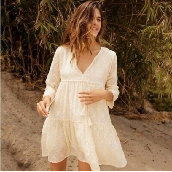 Christy Dawn Dresses & Skirts - Christy Dawn the phoenix dress vintage embroidered cream  M/L